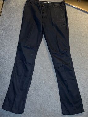 Carhartt Black Work Pants with Natural Interior Labeling